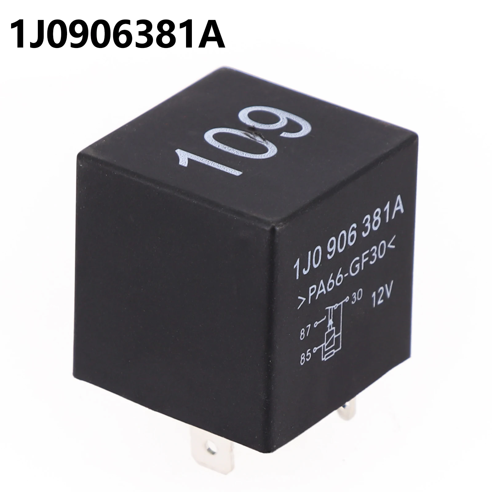1008300003 Реле топливного насоса ECU Источник питания двигателя 1J 0906381 Черный и