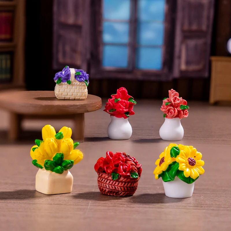 1 шт. настольное украшение для автомобиля 1/12 миниатюрное растение кукольного