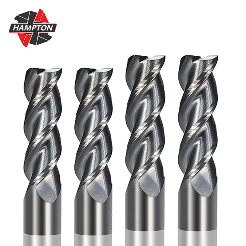 

1-12mm Milling Cutter 3 Flute End Milling Bit Carbide End Mill for Metal Aluminum Cutting CNC Machine Router Bit Milling Tool