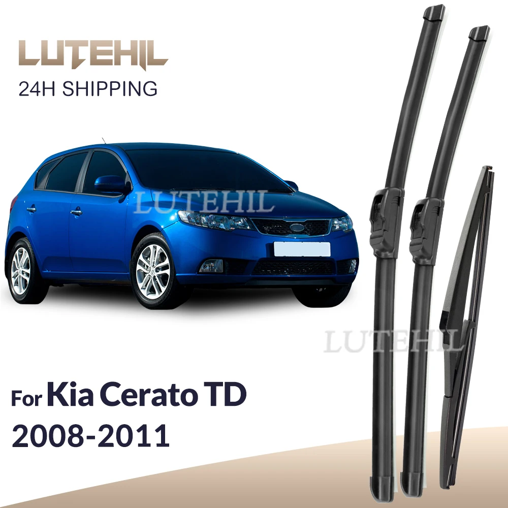 Фото Для Kia Cerato TD 2008-2011 2009 2010 стеклоочиститель передние и задние щетки стеклоочистителя лобовое стекло щетки для окон 24 
