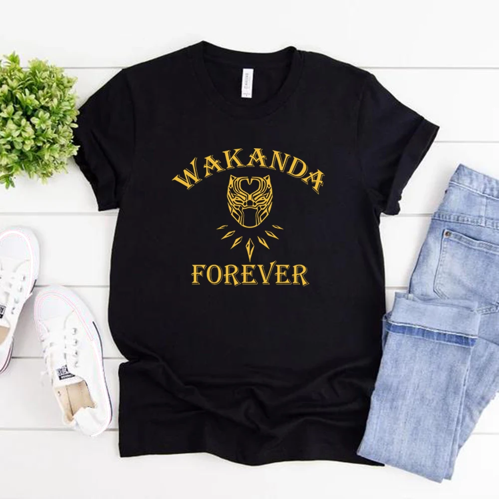 

Wakanda Forever T Shirt Black Panther T Shirts Unisex Short Sleeve Tshirt Superhero Shirts Streetwear Casual Tops Vintage Tees