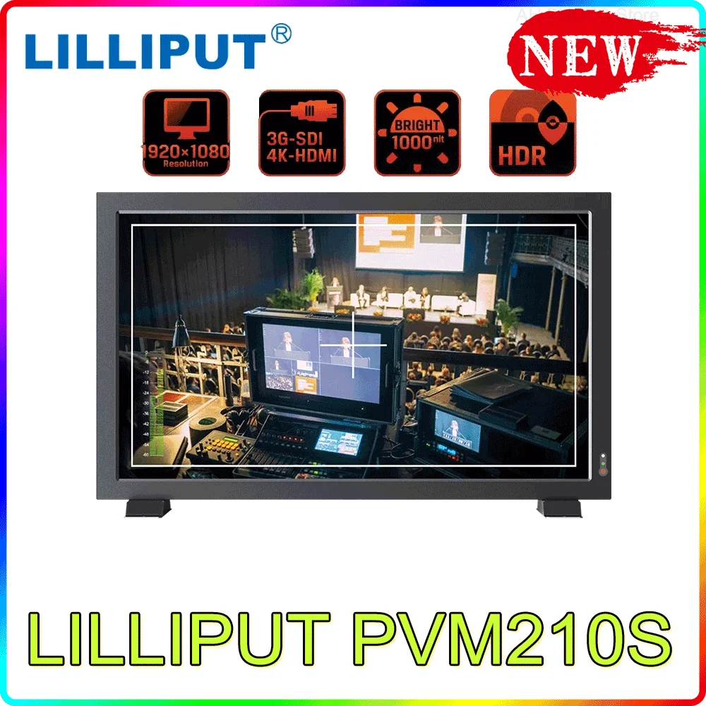 

LILLIPUT PVM210S NEW 21.5 inch SDI HDMI Professional High Brightness 1000nits VGA BNC Video HDR Monitor New