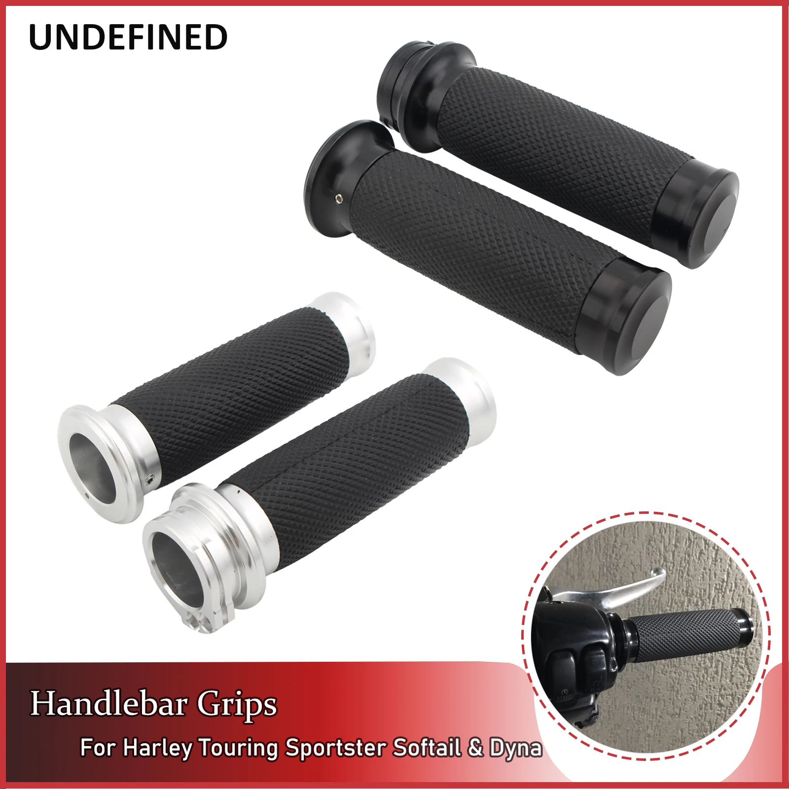 

For Harley Handlebar Grips 1" 25mm Aluminum Touring Road King Sportster XL XR Softail Slim Fat Boy Dyna VRSC Motorcycle Handle