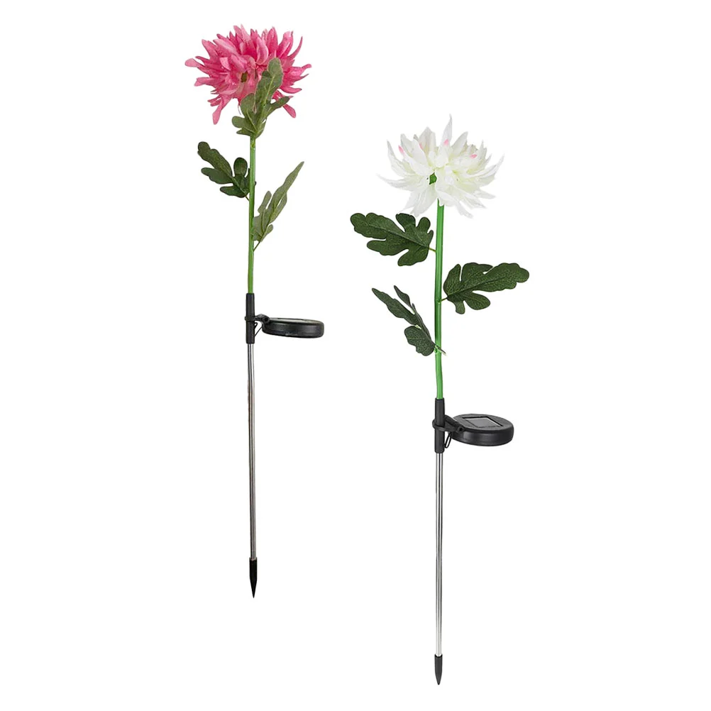 

2pcs LED Yard Decorative Lights Garden Flower Lights Ground Stake Lights