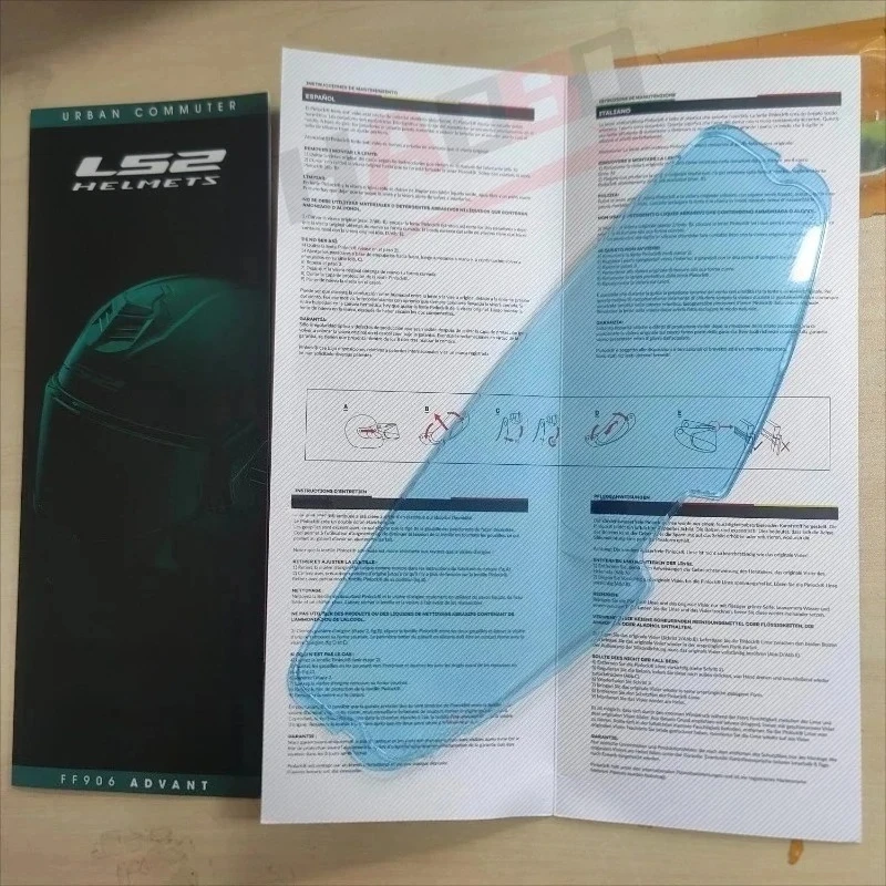

Оригинальный козырек для шлема LS2 FF906 ADVANT, прозрачный противотуманный патч, непромокаемый, подходит для LS2 ff906, откидные полнолицевые шлемы