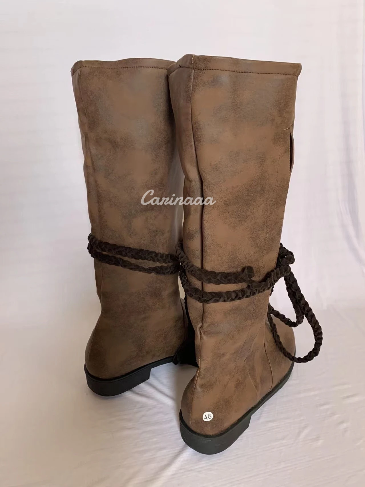 Ботильоны из искусственной кожи в средневековом стиле эпохи Возрождения