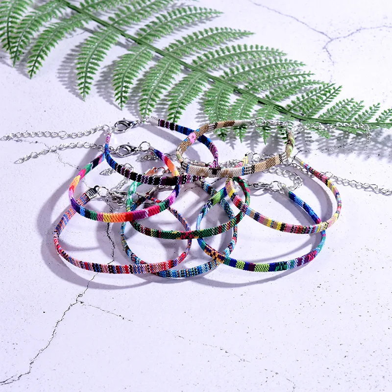 Женские богемные ножные браслеты ZOSHI 2 шт./лот веревочные ручной работы браслет