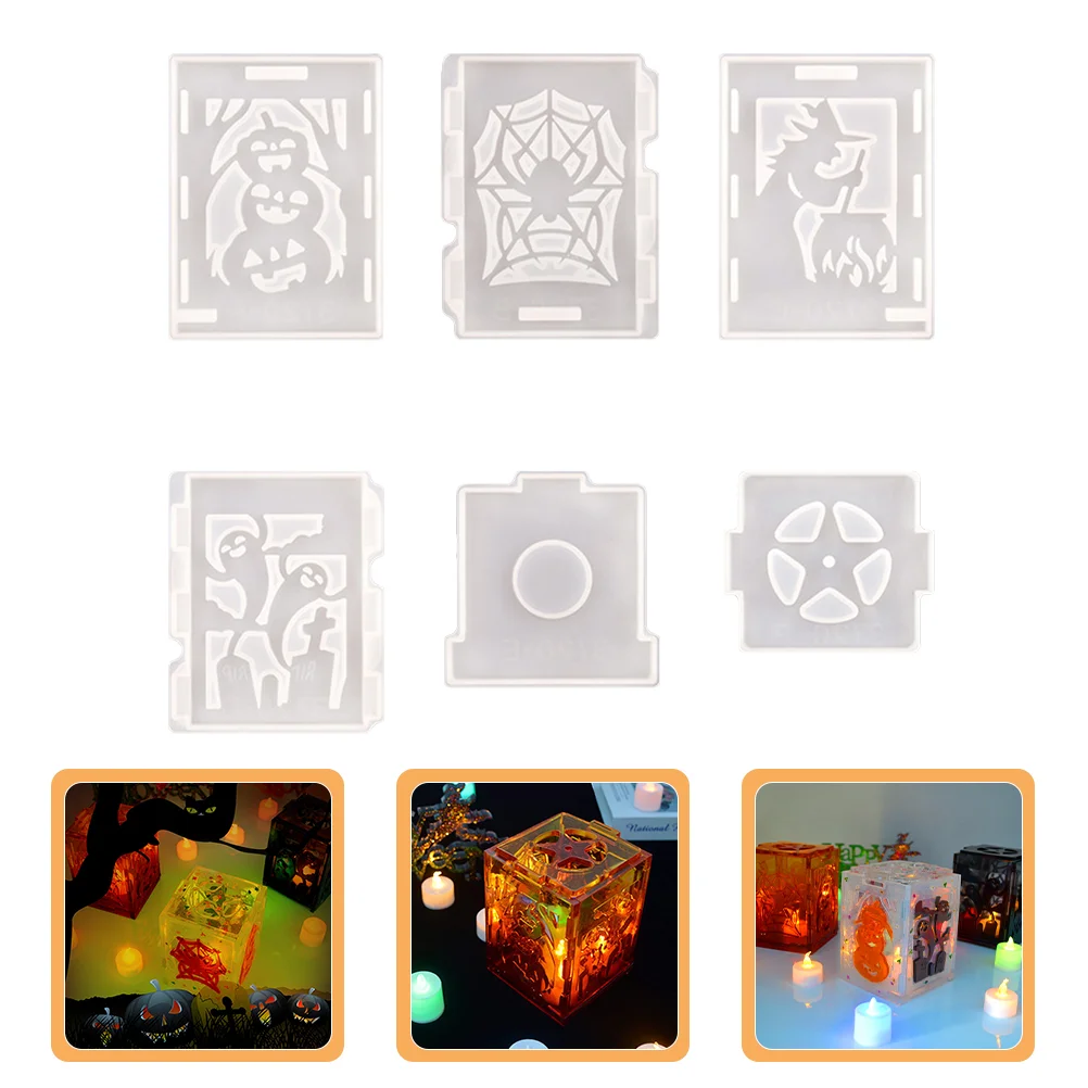 

Mold Lantern Resinmolds Pumpkin Casting Silicone Tray 3D Decorationepoxycupcake Chocolate Boxfondant Cake Flat Coaster Rolling