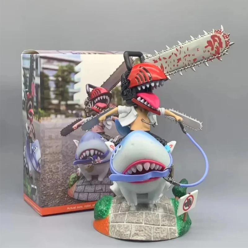 

24cm Chainsaw Man Denji Action Figure Toys Pochita Anime Figuras Chainsawman Figurine PVC GK Statue Model Doll Decoration Gift