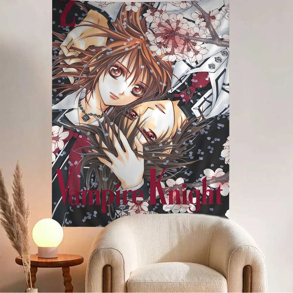 Vampire Knight Hanging Bohemian Tapestry Japanese Wall Anime Kawaii Room Decor