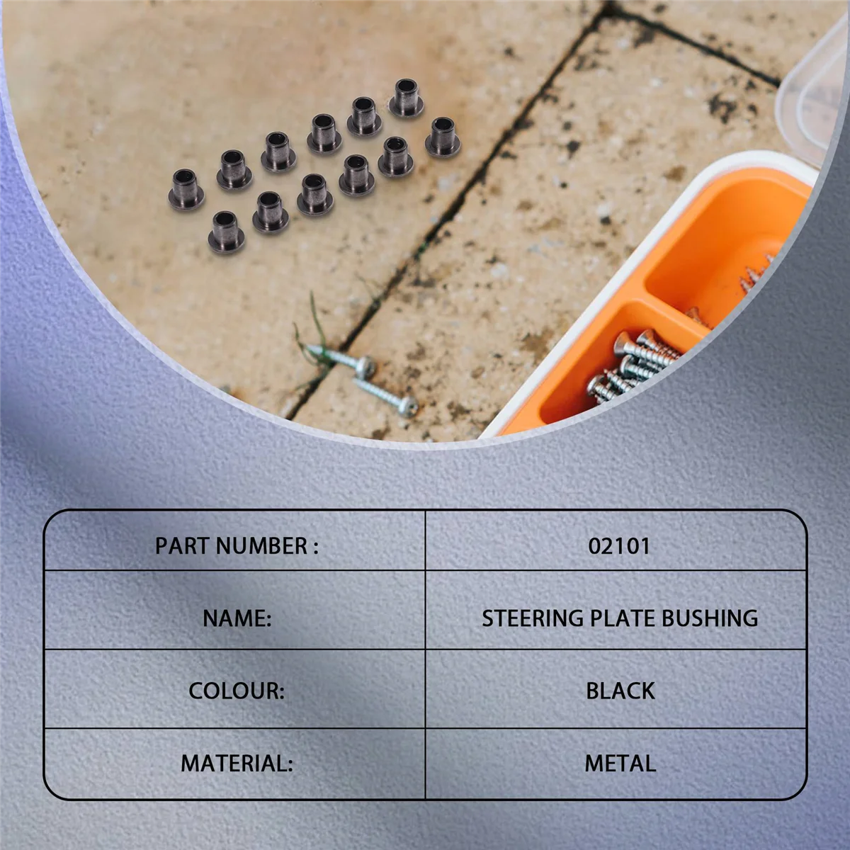 12 шт. 02101 поворотная втулка рулевого управления C-образные втулки детали для