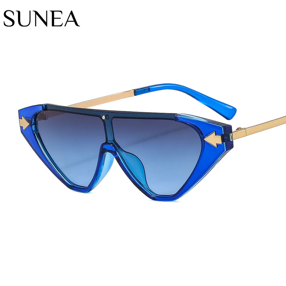 

Women Sunglasses Fashion Cat Eye Sunglass One Piece Arrow Decoration Sun Glasses Retro Men Luxury Designer UV400 Shades Eyewear