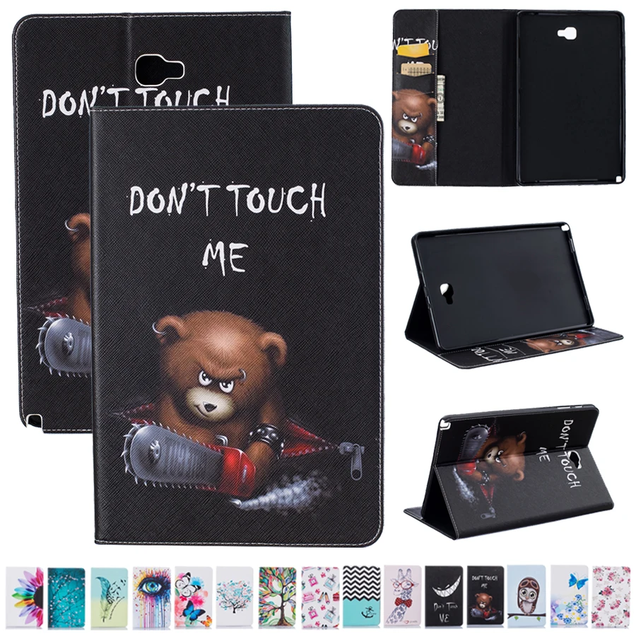 

Leather Soft Silicone Phablet Case For Samsung Galaxy Tab A 10.1 (2016) T580 T585 P580 P585 P585Y Samsung Tab A 10.1 2016 Cover