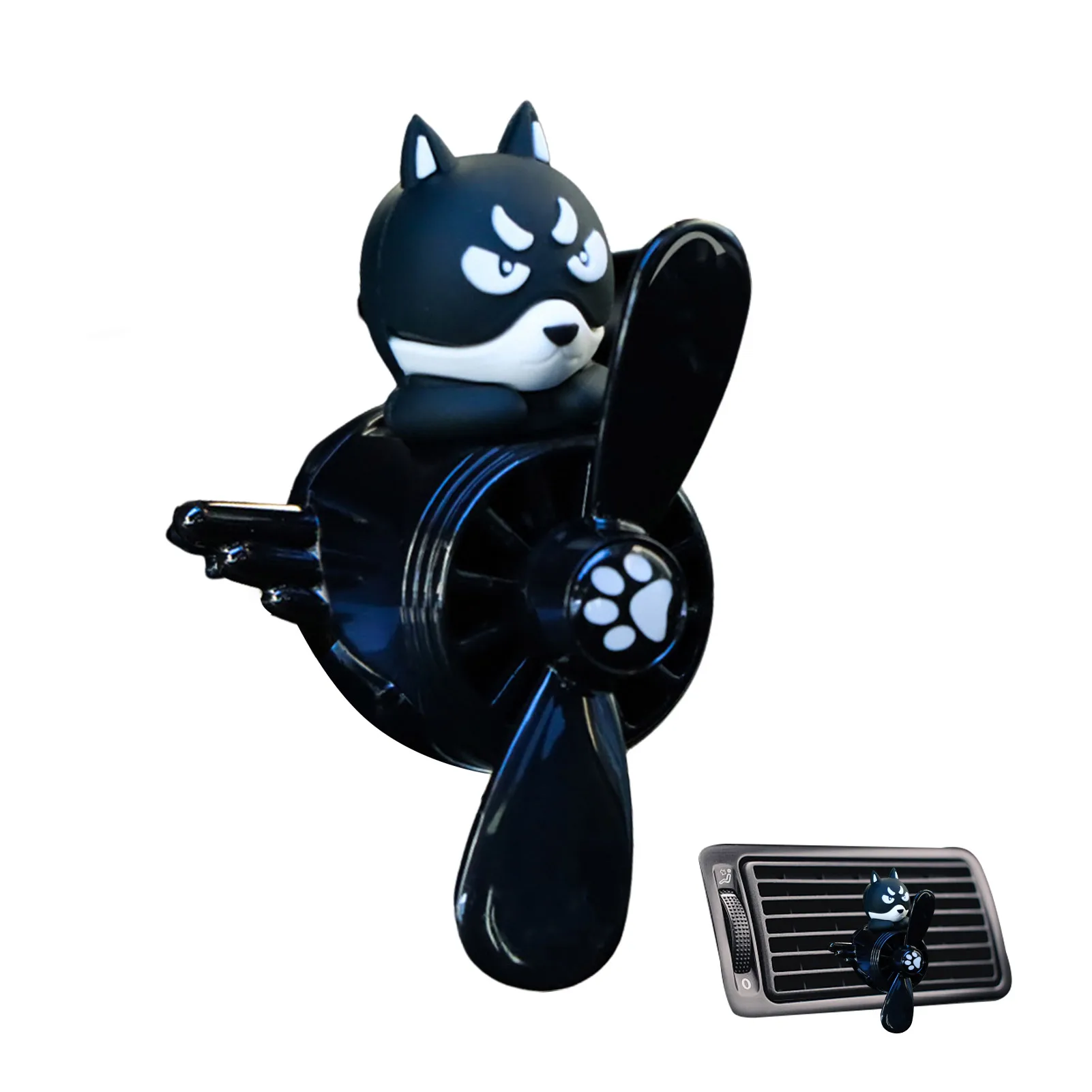 

Car Air Fresheners Vent Clips Husky Cat Pilot Car Diffuser Car Air Outlet Freshener Perfume Car Interior Aroma Diffuser Decor