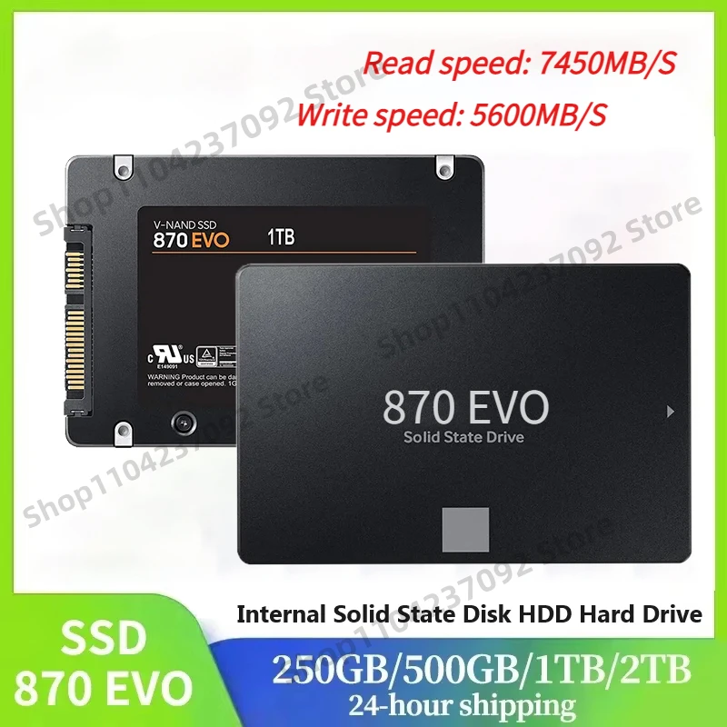 Новый высокоскоростной твердотельный диск 8 ТБ 4 SSD 870 EVO 1 2 Внутренний жесткий Sata3 5