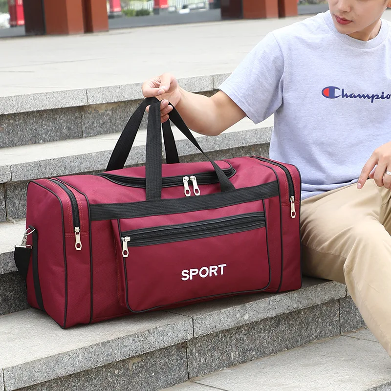 Big Gym Sports Fitness Bag Large for Man Male Suitcase Travel Luggage Trend Handbag Swimming Tactical Boston Men'S Shoulder Bag
