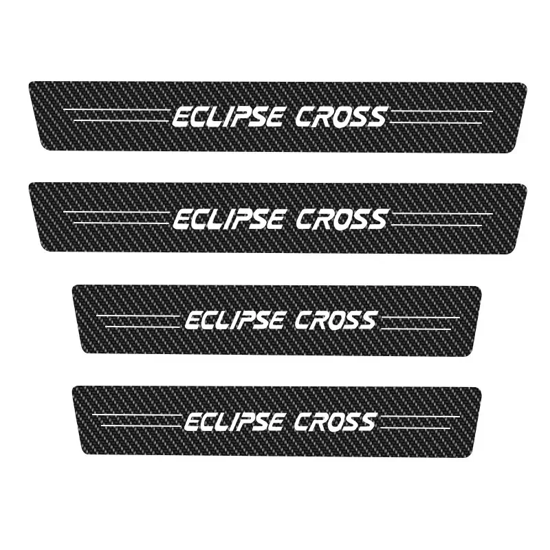 

4 шт. наклейки на автомобиль, накладка из углеродного волокна, порог двери автомобиля для Mitsubishi Eclipse Cross, защита педали входа в автомобильную дверь