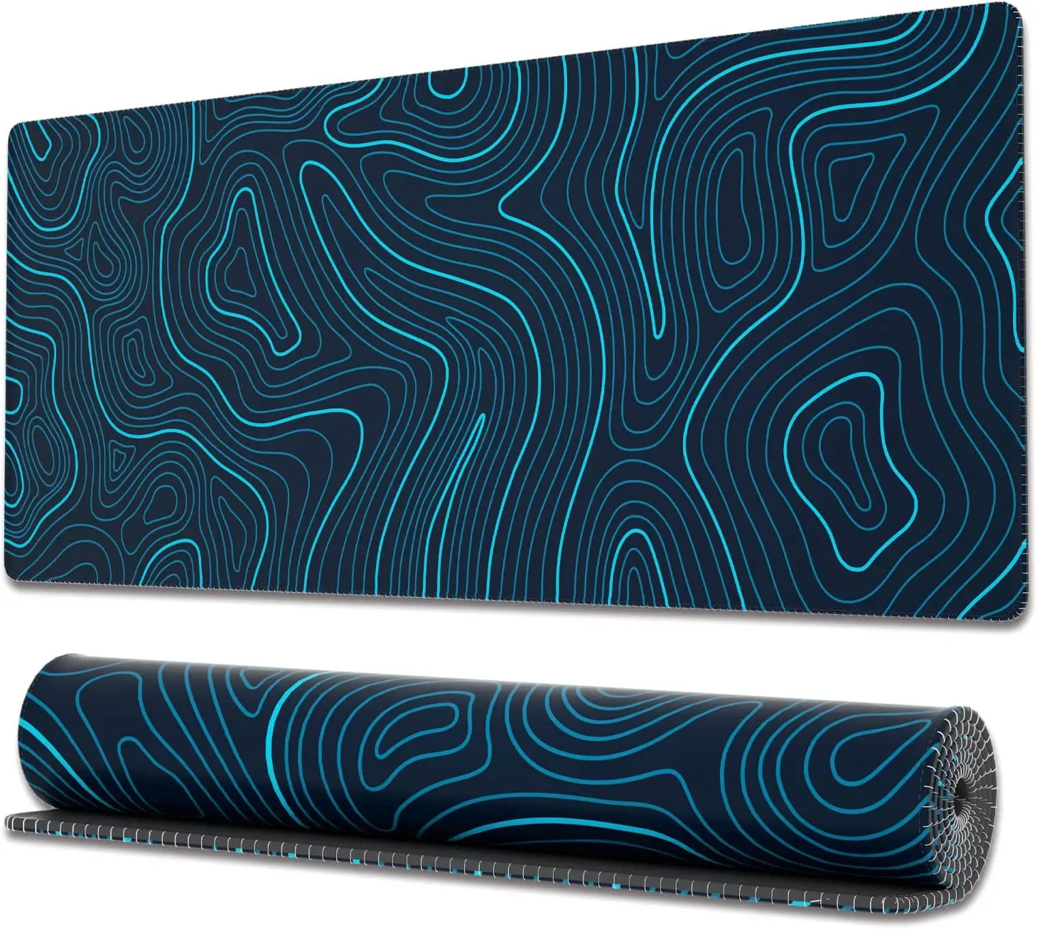 

90x40cm Blue Large Gaming Mouse Pad with Stitched Edges Minimalist Desk Mat Extended Mousepad Desk Pad Keyboard Mouse Pad Gift