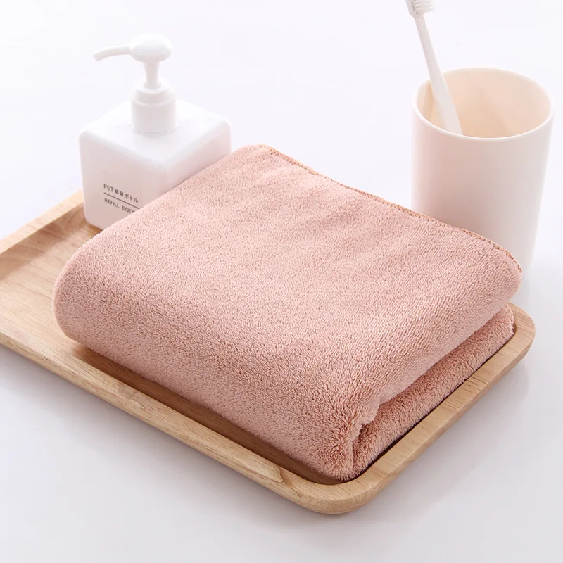 

Hair Hand Face Towel Microfiber Soft Absorbent Home Hotel Towels For Kitchen Bathroom Cleaning Coral Fleece Quick-Dry 35x75cm