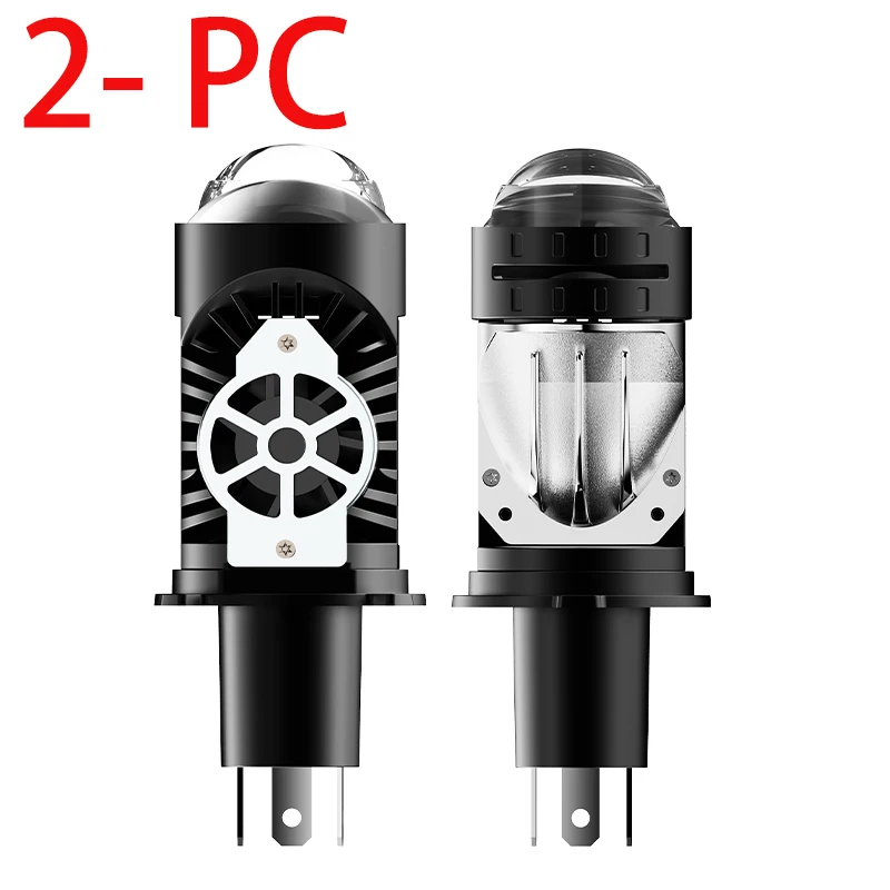 

2500W H4 Bi LED Мини-проектор с линзой LHD 3000000LM H4 Автомобильные фары Супер яркие 3000K 4300K Canbus 6500K Белые турболампы
