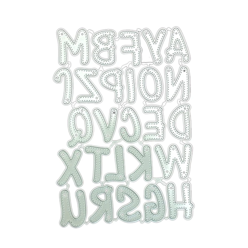 

Letter Cutting Dies Alphabet Embossing Die Cuts Templates 4x5.8In for Birthday Card Gift Card Making DIY Scrapbooking