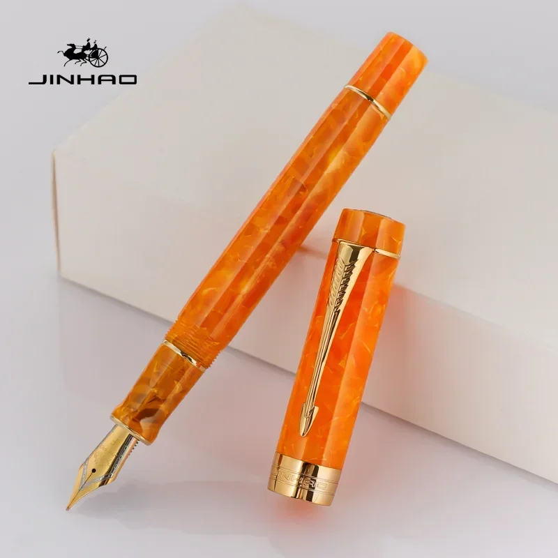 

Перьевая ручка Jinhao 100, роскошные ручки с золотой стрелкой, перьевое перо M/F/EF, ручки с чернилами для письма, канцелярские принадлежности, офисные школьные принадлежности