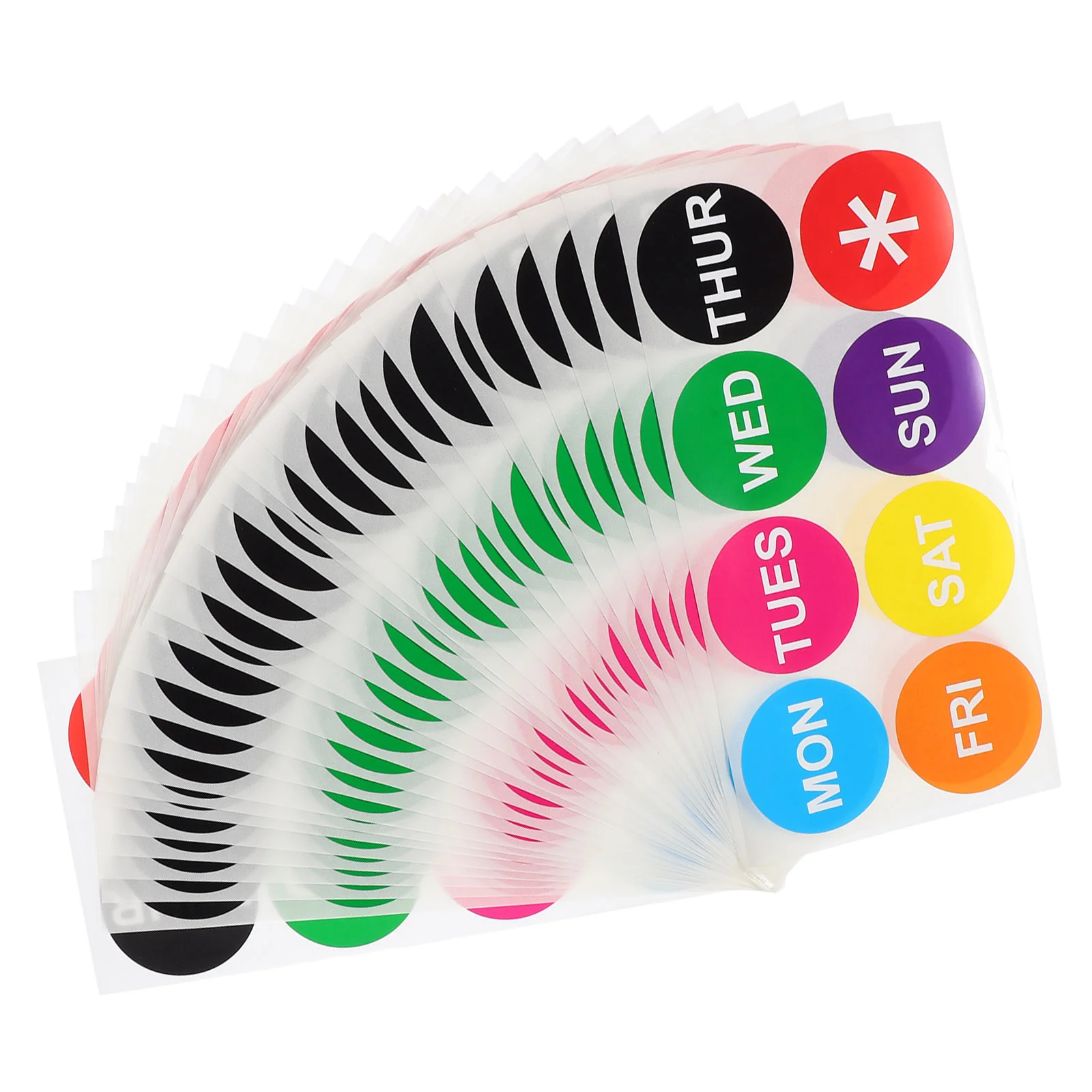 Стикеры с понедельника по воскресенье 30 листов