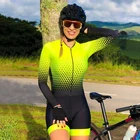 Женский трикотажный костюм для езды на велосипеде, флуоресцентный костюм для езды на велосипеде