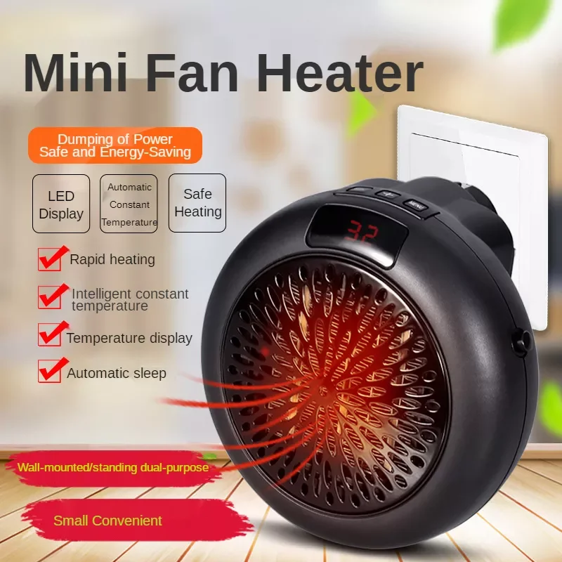 

Electric Heater For Home Mini Fan Heater Desktop Household Wall Handy Heating Stove Radiator Home Heating Electric Warm Air Fan