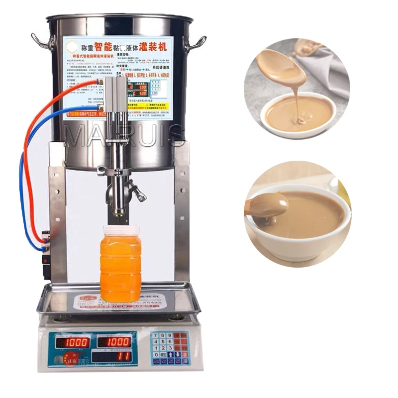 

Stainless Steel Honey Quantitative Filling Machine Digital Control Sesame Paste Sesame Oil Viscous Liquid Filler Machine