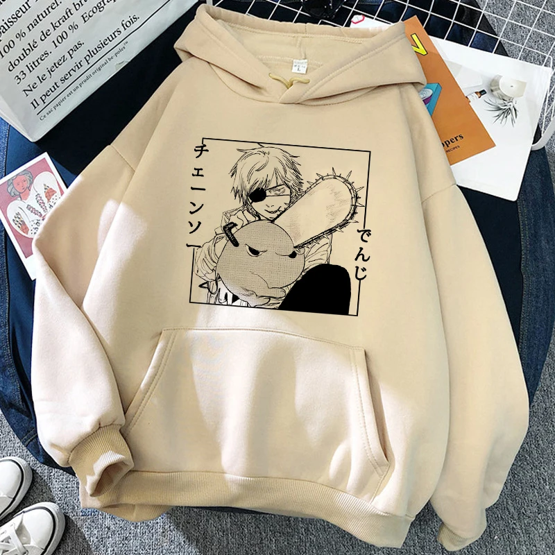 Chainsaw Man Pochita Hoodies Unisex Japanese Anime Sweatshirts Manga Cartoon Graphic Streetwear Warm Long Sleeve Pullovers