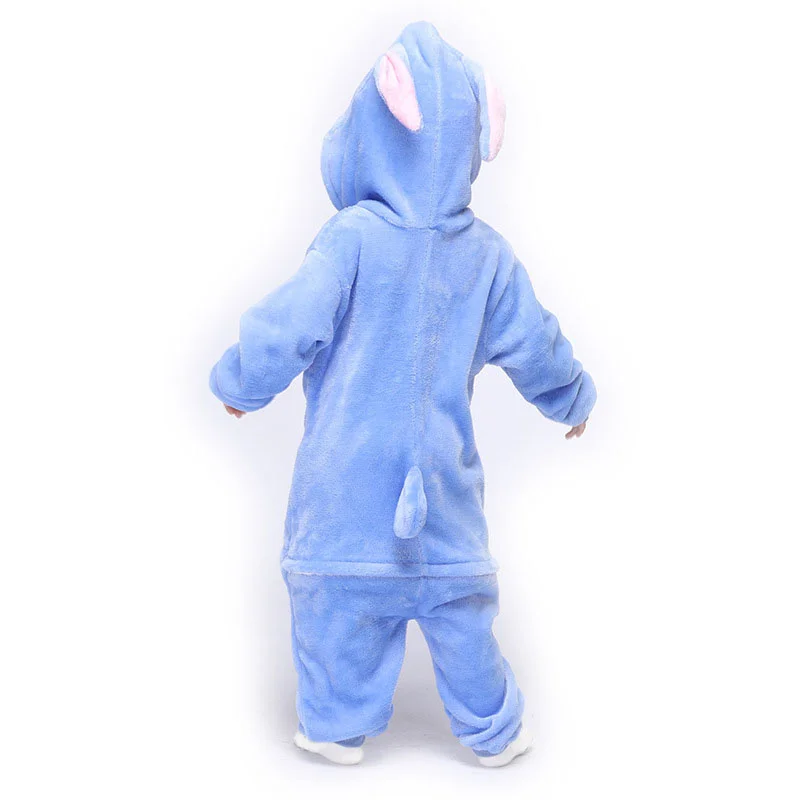 Family Kigurumi Pajamas Blue Monster Animal Onesie Cosplay Costume Pajamas For Babies Kids and Adults