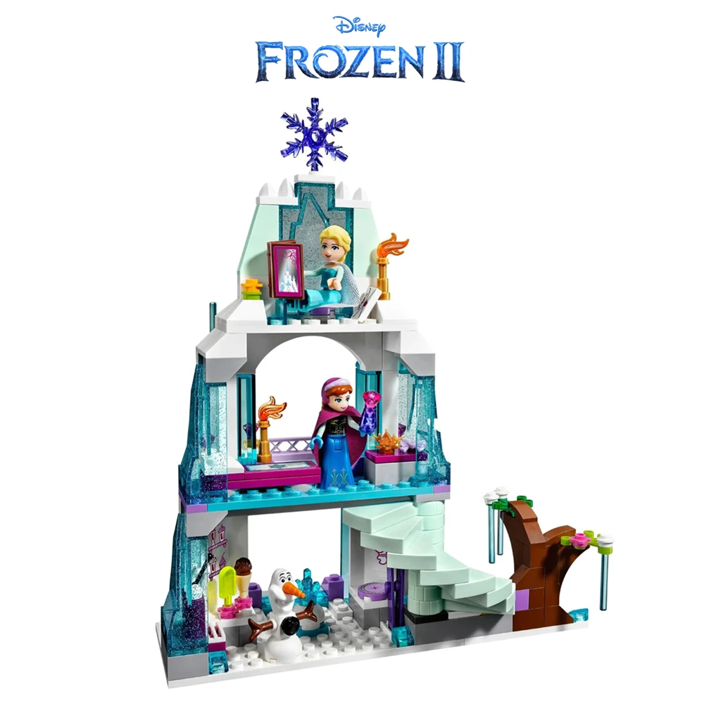 Конструктор Холодное сердце 2 Disney Эльза и Анна ледяной замок принцесса друзья