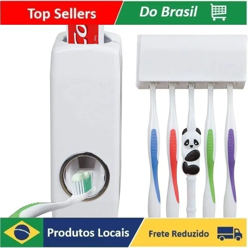 

Distribuidor Automático De Pasta De Dentes Escova De Suporte