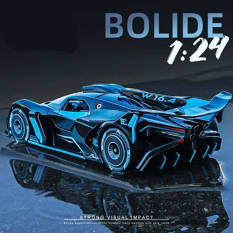 Модель спортивного автомобиля Bugatti Bolide из сплава 1:24