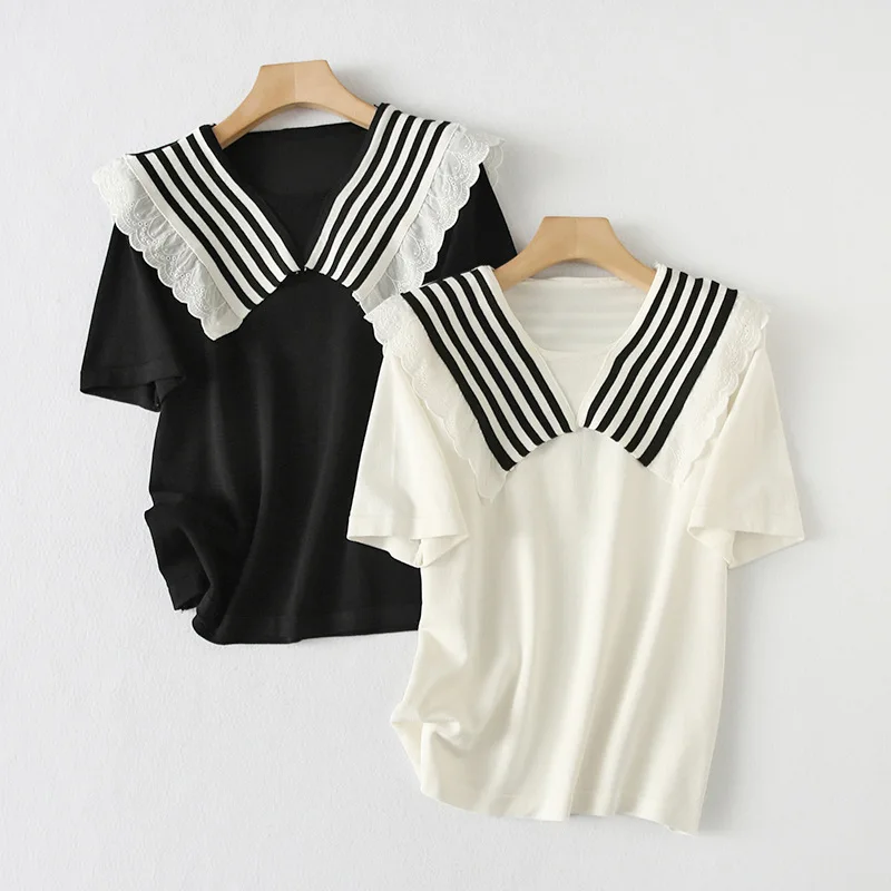 

Лето 2022 Новинка Свободные женские с коротким рукавом для беременных черные