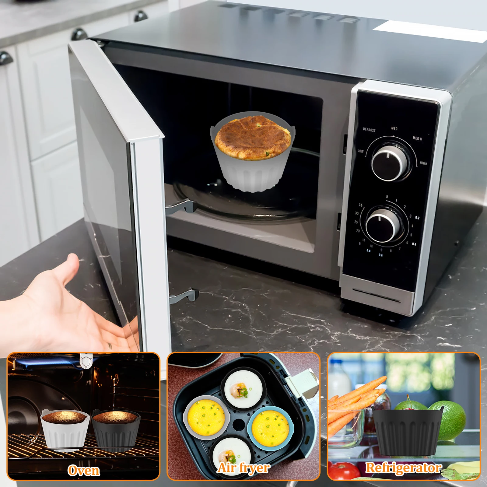 9 шт. силиконовые формочки для яиц