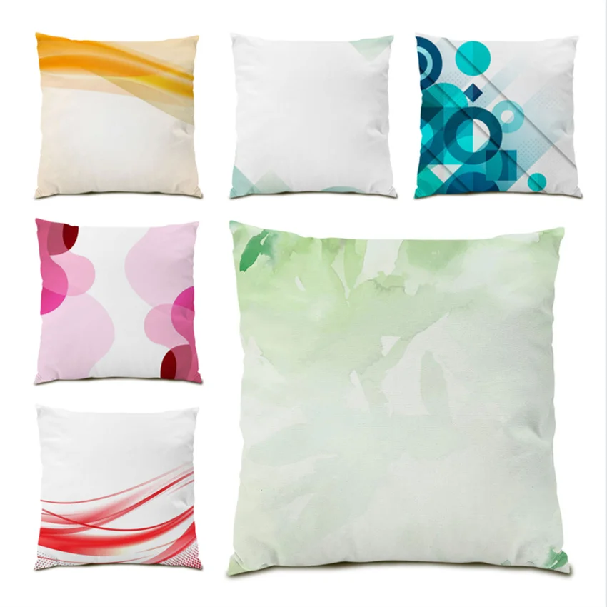 

45x45cm Pillow Cover Modern Art Decorative Cushion Abstract Geometric Polyester Linen Decoration Home Decor Velvet Pillows E0113