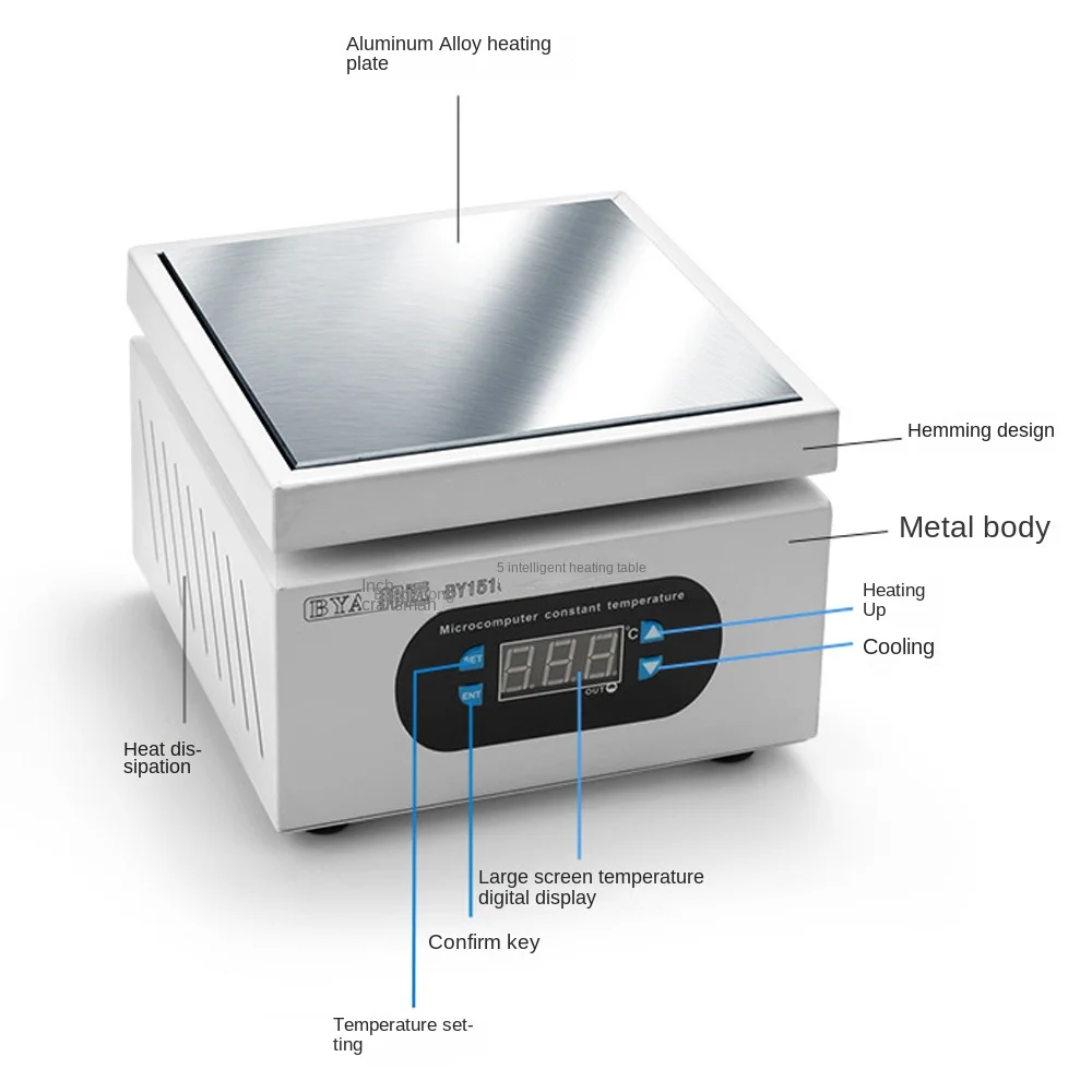 150*150 мм нагревательная станция цифровая подогревательная платформа Электронная