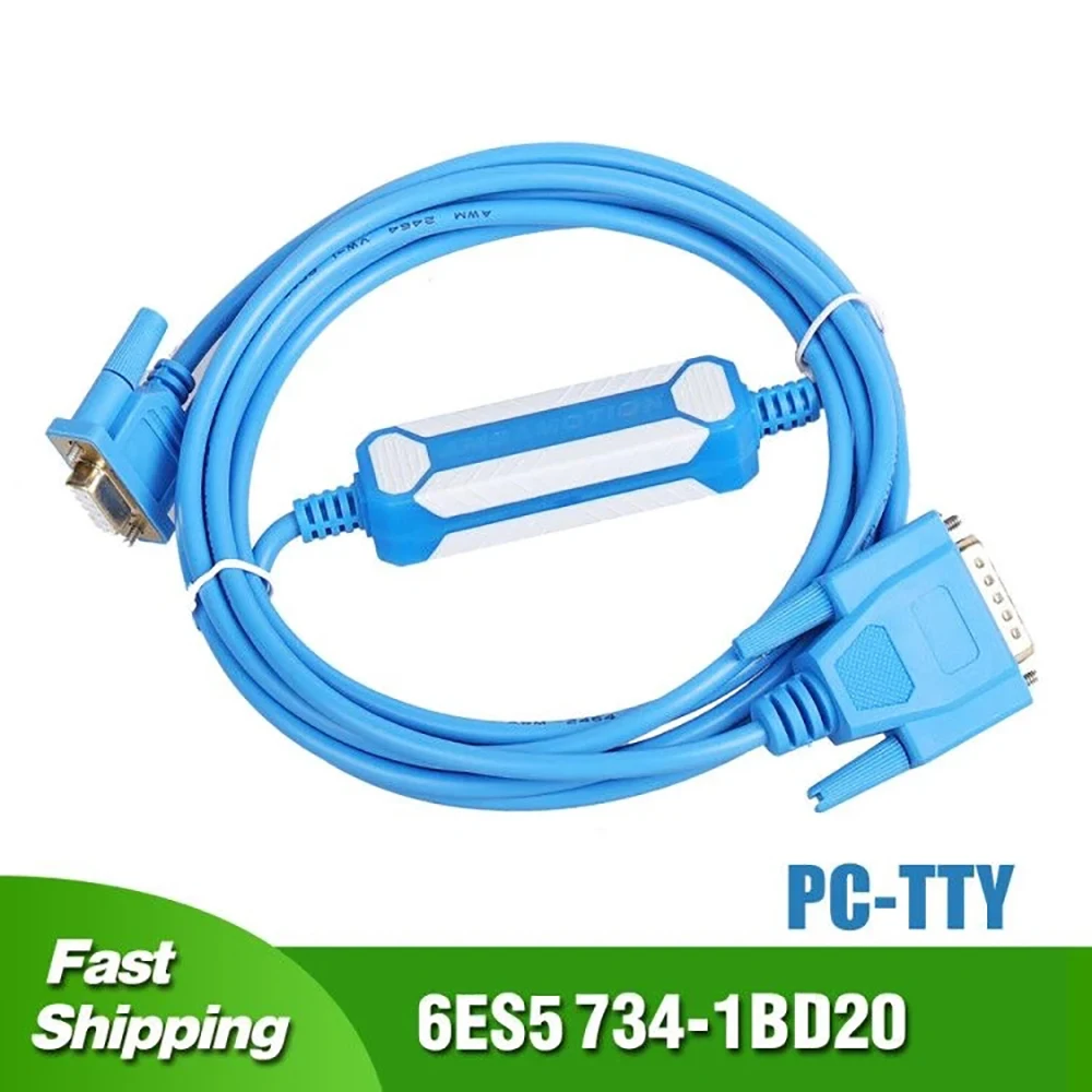 

PC-TTY For Siemens S5 Series PLC Programming Cable RS232 TO DB15 Cable PC TTY 6ES5 734-1BD20