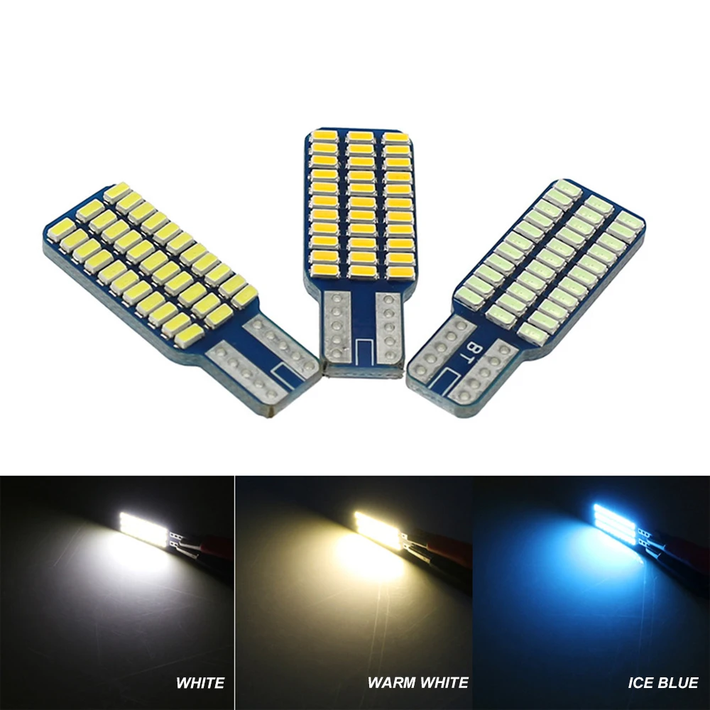 

HAOLIDE T10 3014 33SMD 168 194 2825 Car Interior Dome Map Lights White Blue Car Auto Lamp CANBUS NO Error Tail Lights DC 12V