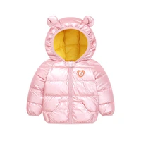 children down padded jacket winter baby boys girls shiny hooded outerwear winter kids colorful clothes warm waterproof coat