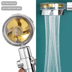 2021 аксессуары для ванной комнаты новая насадка для душа высокого давления водосберегающая вращающаяся на 360 градусов с небольшим вентилятором ABS насадка-дождевик