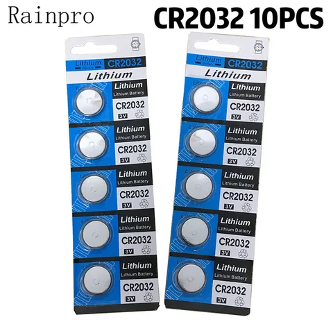 Rainpro CR2032 литиевые батарейки 10 шт