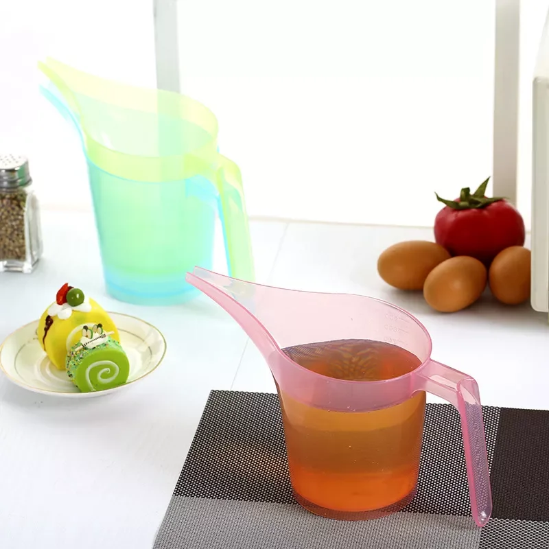 

Long Mouth Measuring Cup Candy Ribbon Scale Small Cup Cute Long Mouth Measuring Cup Daily Kitchen Gadgets Color Random