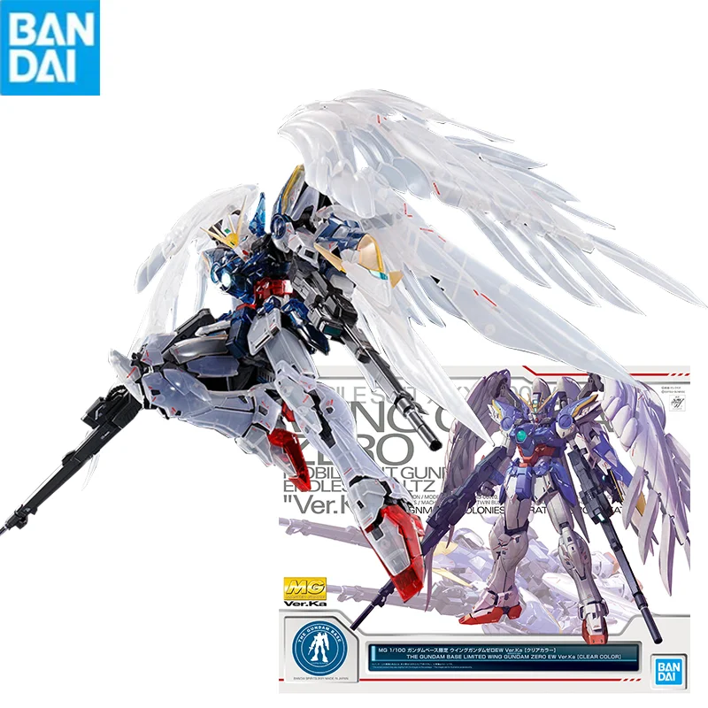

Bandai Gunpla Mg 1/100 Xxxg-00W0 Wing Gundam Zero Ew Ver Clear Color Сборная модель коллекционный робот наборы модели детский подарок