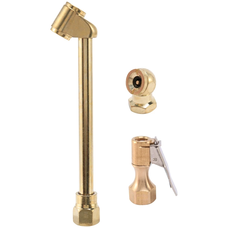 

Набор из 3 сверхмощных латунных патронов, латунный патрон 1/4 дюйма для накачки шин, манометр, аксессуары для компрессора