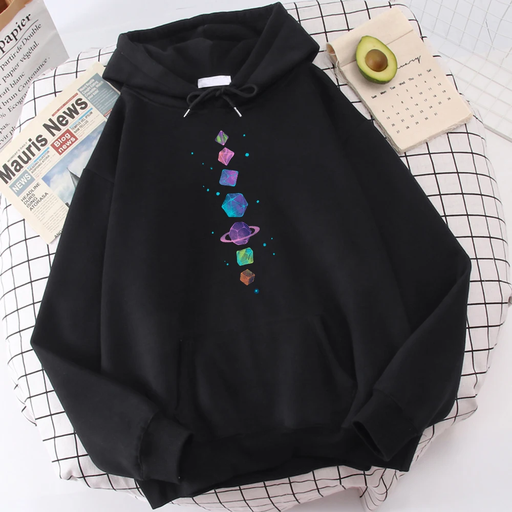 

Unisex Oversize Sweatshirt Fashion Nine Planets Universe Solar System Print Hoodie Loose Pocket Bts Oversized Long Hoody Korean