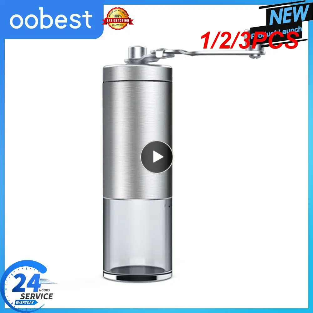 

1/2/3 шт. ручная кофемолка, домашняя портативная ручная кофемолка с керамическими заусенцами, 6/8 регулируемых настроек, портативная ручная кофемолка