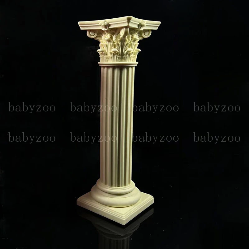 Large Rod Candle Silicone Mold Scented Candle Making DIY Retro Roman Column Design Handmade Candle Making Tools